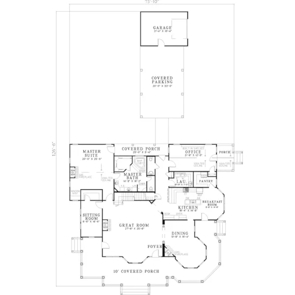 Farmhouse Plan First Floor - Cairns Luxury Victorian Home 055S-0044 - Search House Plans and More