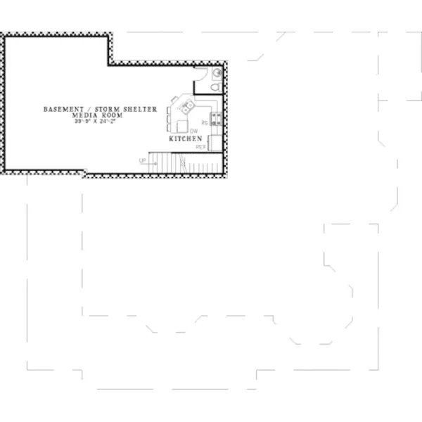 Farmhouse Plan Lower Level Floor - Cairns Luxury Victorian Home 055S-0044 - Search House Plans and More