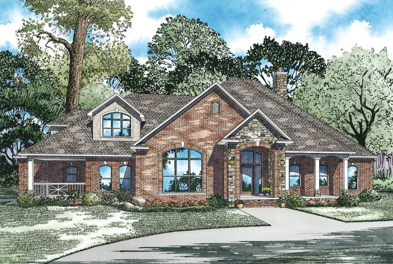 Luxury House Plan Front Image - Monclova Manor Luxury Home 055S-0045 - Shop House Plans and More