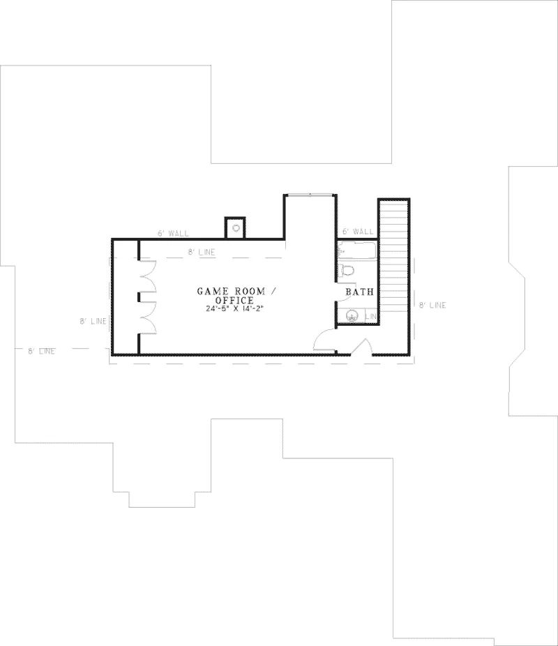 Country House Plan Second Floor - Bluff Crest Luxury Home 055S-0049 - Search House Plans and More