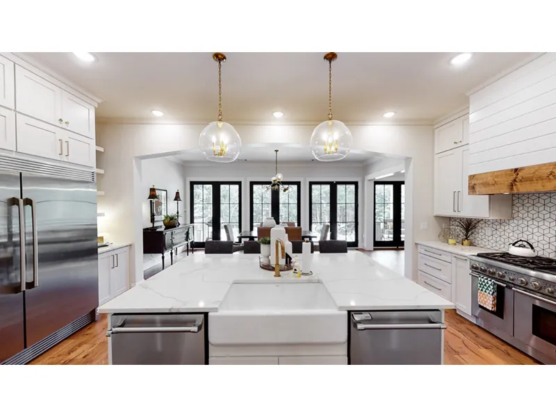 Traditional House Plan Kitchen Photo 04 - Maidstone Manor Contemporary Home 055S-0052 - Shop House Plans and More