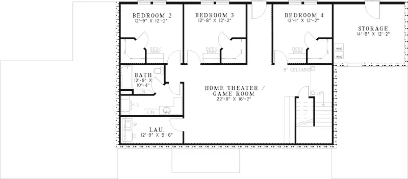 Traditional House Plan Lower Level Floor - Calabio Luxury Contemporary Home 055S-0059 - Search House Plans and More