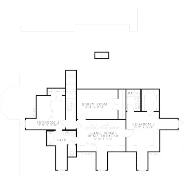 Cape Cod & New England House Plan Second Floor - Hadleigh Luxury Cape Cod Home 055S-0060 - Search House Plans and More