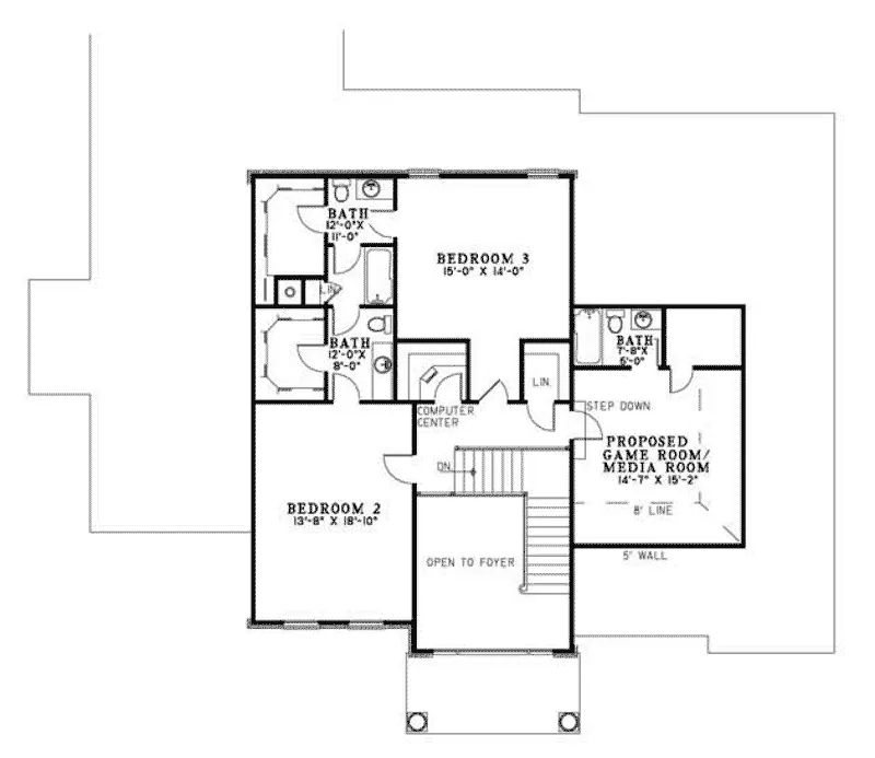 Luxury House Plan Second Floor - Elba Luxury Home 055S-0071 - Search House Plans and More