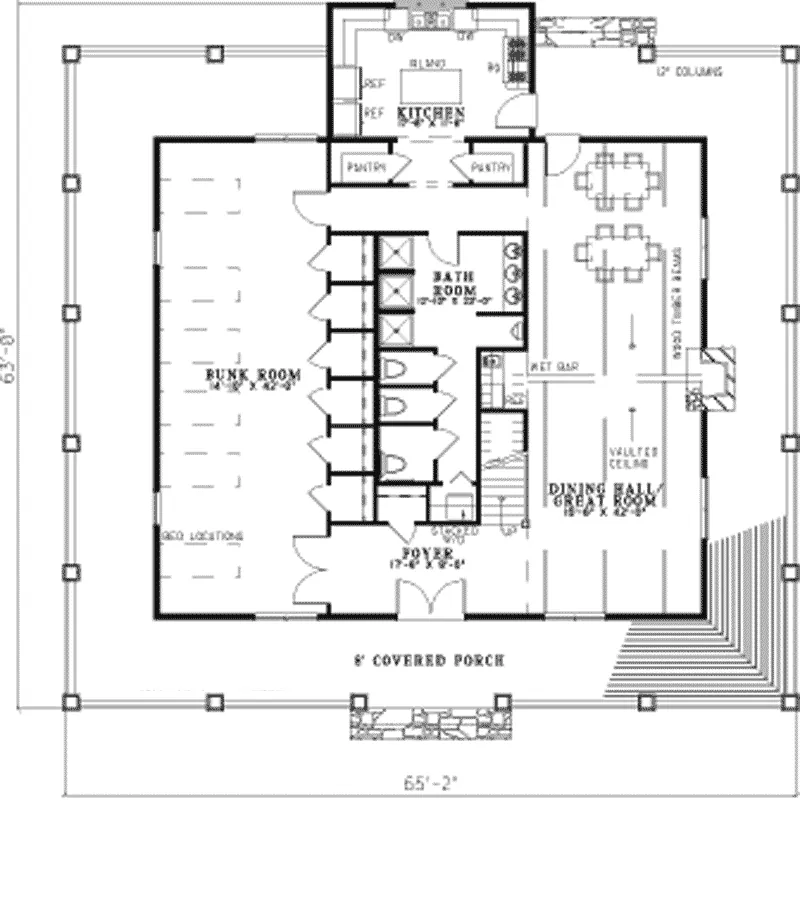 Country House Plan First Floor - Jarvis Luxury Country Home 055S-0079 - Search House Plans and More