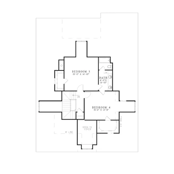 Country French House Plan Second Floor - Portici Country French Home 055S-0084 - Shop House Plans and More