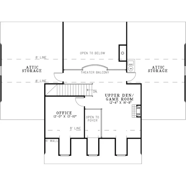 Luxury House Plan Second Floor - Fox Bend Luxury Country Home 055S-0100 - Search House Plans and More