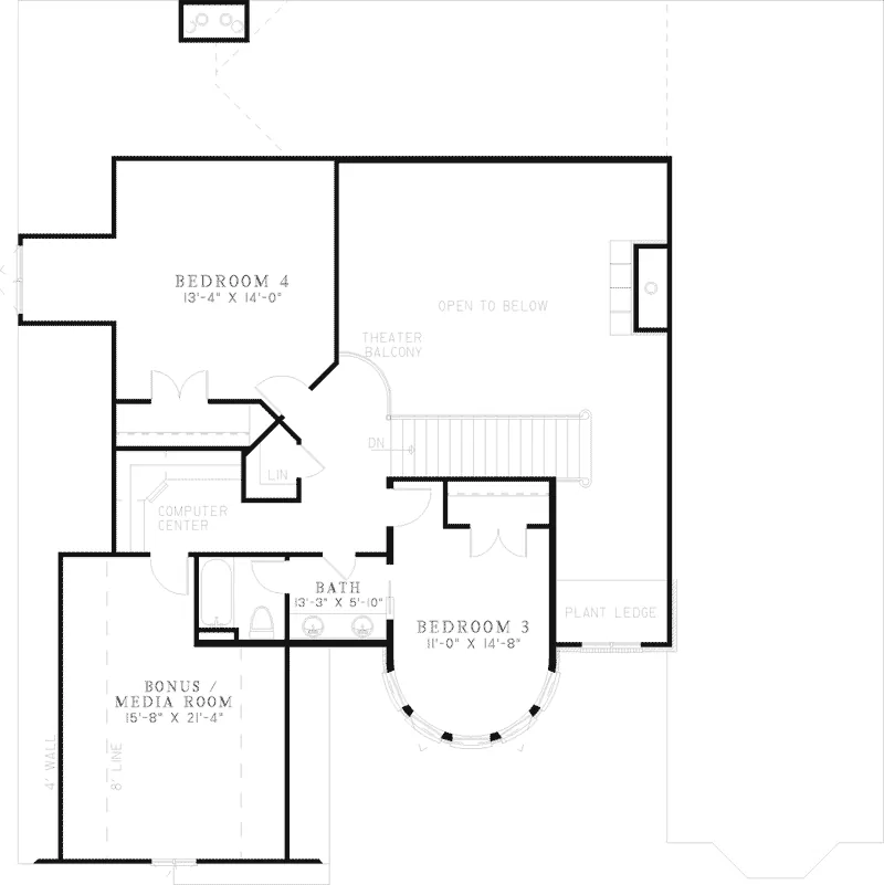 European House Plan Second Floor - Randleman European Home 055S-0101 - Shop House Plans and More