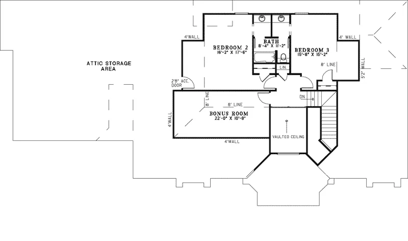 Prairie House Plan Second Floor - Forest Path Luxury Home 055S-0105 - Search House Plans and More