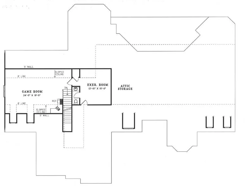 Luxury House Plan Second Floor - Alpena Luxury Home 055S-0106 - Search House Plans and More