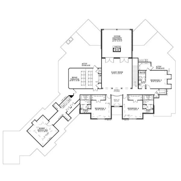 Luxury House Plan Second Floor - Fanchon Luxury Home 055S-0107 - Search House Plans and More