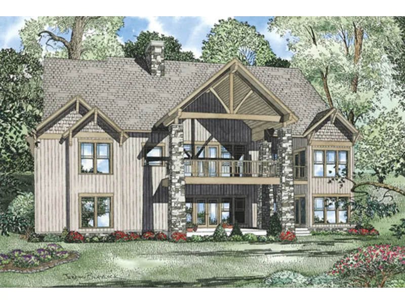 Luxury House Plan Color Image of House - Falcon Creek Luxury Home 055S-0111 - Search House Plans and More