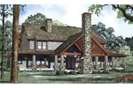 Arts & Crafts House Plan Color Image of House - Enzo Manor Luxury Rustic Home 055S-0112 - Search House Plans and More