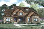 Arts & Crafts House Plan Front of Home - Middlebrook Shingle Luxury Home 055S-0113 - Shop House Plans and More