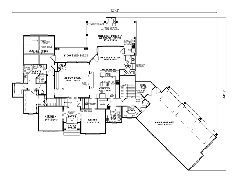 Luxury House Plan First Floor - Avellino Manor Luxury Home 055S-0120 - Search House Plans and More