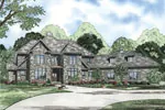 Luxury House Plan Front of Home - Avellino Manor Luxury Home 055S-0120 - Search House Plans and More