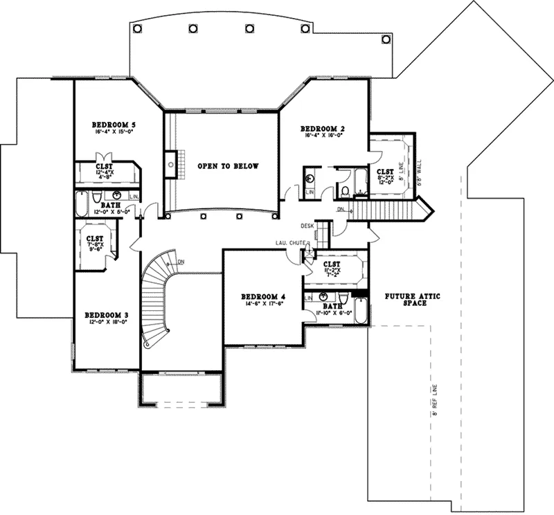 Luxury House Plan Second Floor - Loren Manor Luxury Home 055S-0121 - Shop House Plans and More