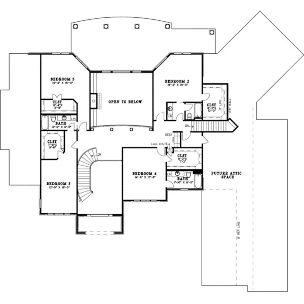 Luxury House Plan Second Floor - Loren Manor Luxury Home 055S-0121 - Shop House Plans and More