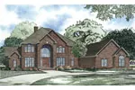 Luxury House Plan Front of Home - Loren Manor Luxury Home 055S-0121 - Shop House Plans and More