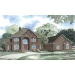 Luxury House Plan Front of Home - Loren Manor Luxury Home 055S-0121 - Shop House Plans and More