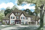 Country French House Plan Front of Home - Hanssen Luxury European Home 055S-0122 - Search House Plans and More