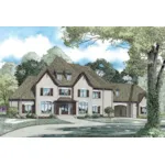 Luxury House Plan Front of Home - Hanssen Luxury European Home 055S-0122 - Search House Plans and More