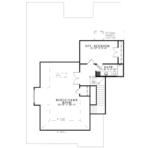 Traditional House Plan Second Floor - Leighton Manor Ranch Home 055S-0124 - Shop House Plans and More