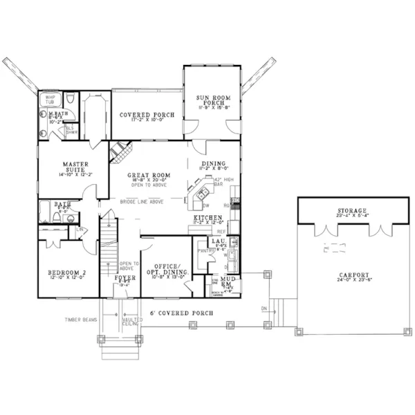 Rustic House Plan First Floor - Raintree Manor Luxury Home 055S-0125 - Shop House Plans and More