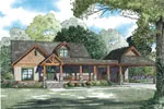 Luxury House Plan Front of Home - Raintree Manor Luxury Home 055S-0125 - Shop House Plans and More