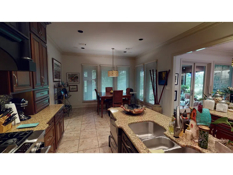 European House Plan Kitchen Photo 01 - Waringford Traditional Home 055S-0127 - Shop House Plans and More
