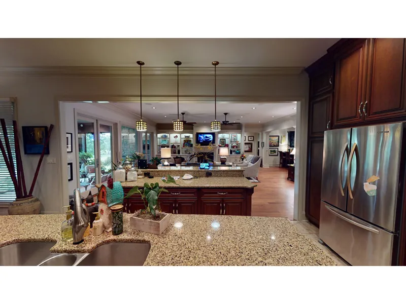 European House Plan Kitchen Photo 02 - Waringford Traditional Home 055S-0127 - Shop House Plans and More