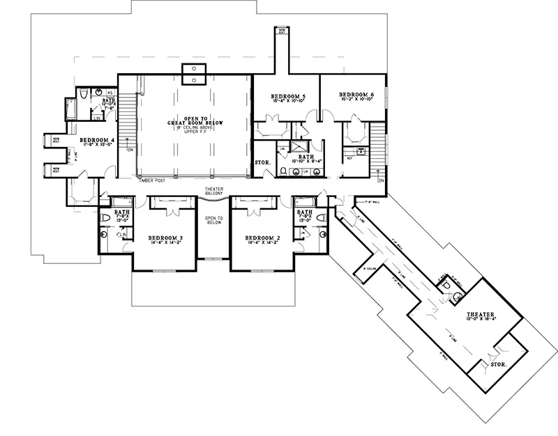 European House Plan Second Floor - 055S-0128 | House Plans and More