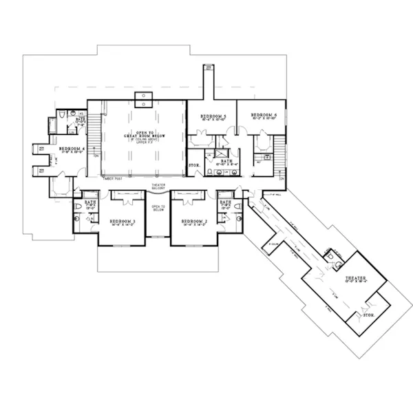 Luxury House Plan Second Floor - 055S-0128 | House Plans and More