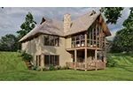 Arts & Crafts House Plan Rear Photo 03 - Trout Run Retreat Rustic Home055S-0129 | House Plans and More