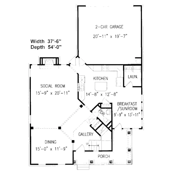 Farmhouse Plan First Floor - Shandwick Country Farmhouse 056D-0002 - Shop House Plans and More