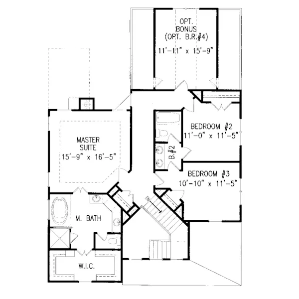 Farmhouse Plan Second Floor - Shandwick Country Farmhouse 056D-0002 - Shop House Plans and More