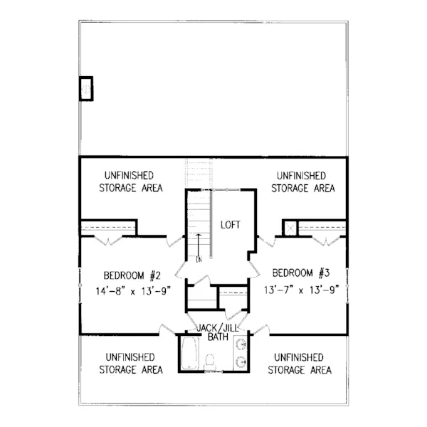 Arts & Crafts House Plan Second Floor - Bryson Creek Rustic Ranch Home 056D-0003 - Search House Plans and More