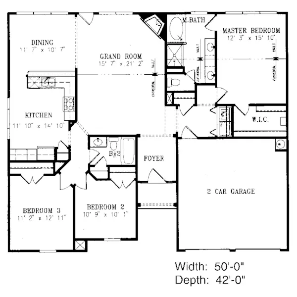 Traditional House Plan First Floor - Aspen Point Ranch Home 056D-0009 - Search House Plans and More