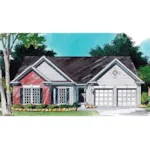 Traditional House Plan Front Image - Aspen Point Ranch Home 056D-0009 - Search House Plans and More