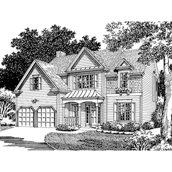 Country House Plan Front Image of House - Fairbrook Country Farmhouse 056D-0012 - Search House Plans and More