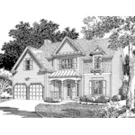 Country House Plan Front Image of House - Fairbrook Country Farmhouse 056D-0012 - Search House Plans and More