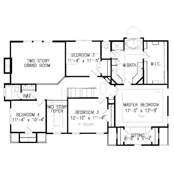 Traditional House Plan Second Floor - Aldo Traditional Home 056D-0016 - Search House Plans and More