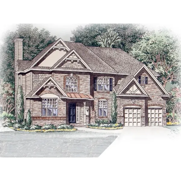 Traditional House Plan Front Image - Aldo Traditional Home 056D-0016 - Search House Plans and More