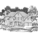 Traditional House Plan Front Image of House - Aldo Traditional Home 056D-0016 - Search House Plans and More