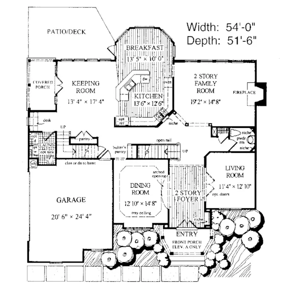 Farmhouse Plan First Floor - Bucharest Luxury Home 056D-0018 - Search House Plans and More