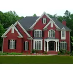 Farmhouse Plan Front Photo 01 - Bucharest Luxury Home 056D-0018 - Search House Plans and More