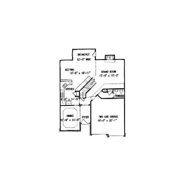 Traditional House Plan First Floor - Tipton Garden Traditional Home 056D-0029 - Shop House Plans and More