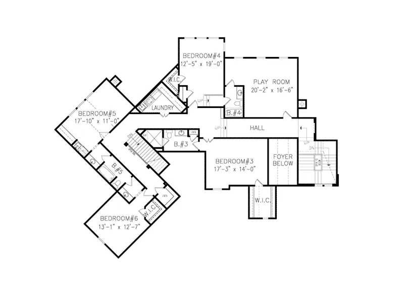 Traditional House Plan Second Floor - Napier Country French Home 056D-0041 - Shop House Plans and More