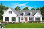 Ranch House Plan Front of House 056D-0044