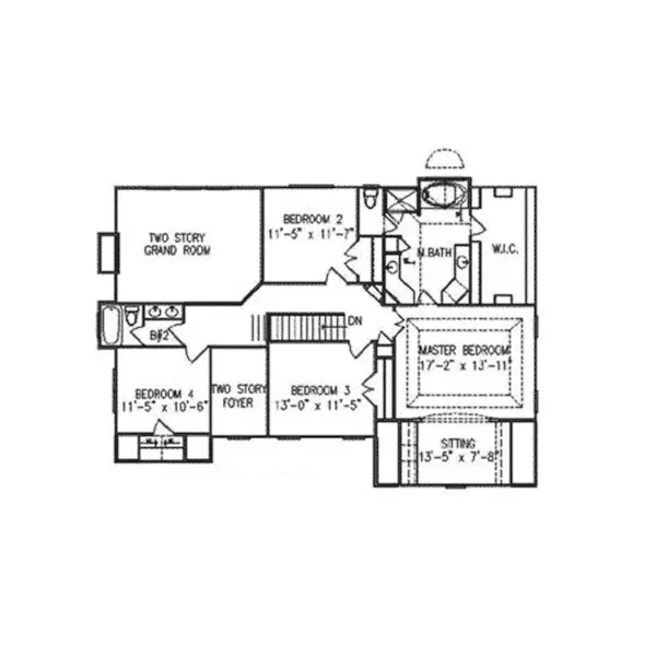 Colonial House Plan Second Floor - Nadia Spring Traditional Home 056D-0059 - Shop House Plans and More